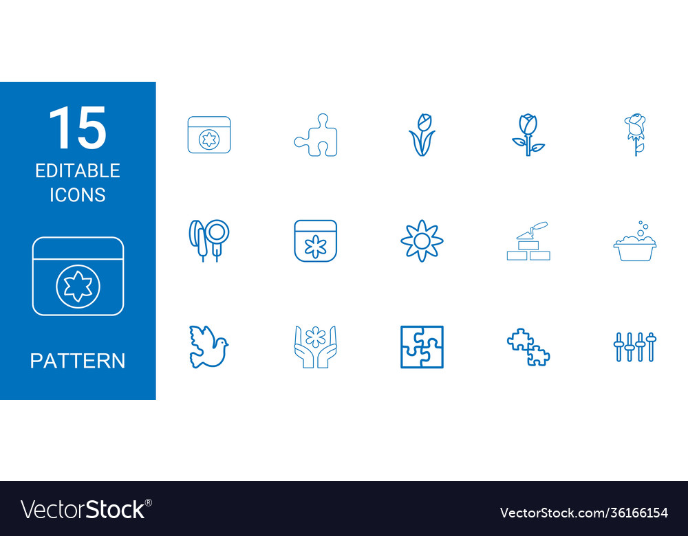 15 pattern icons