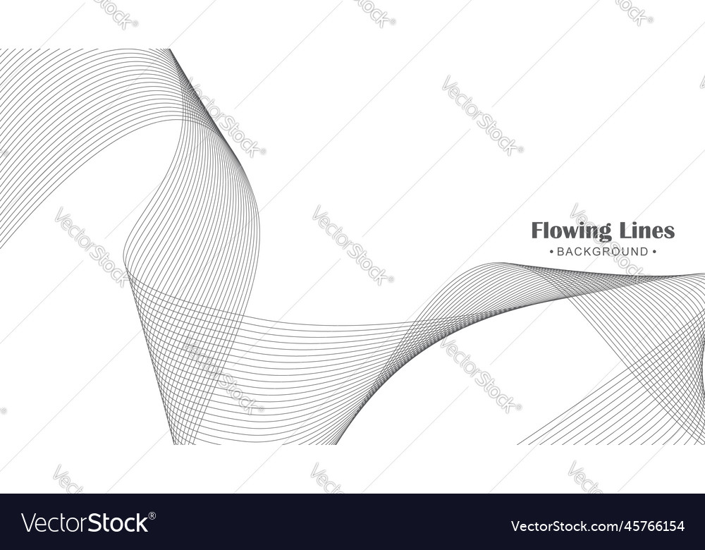 Abstract background with flowing lines waves