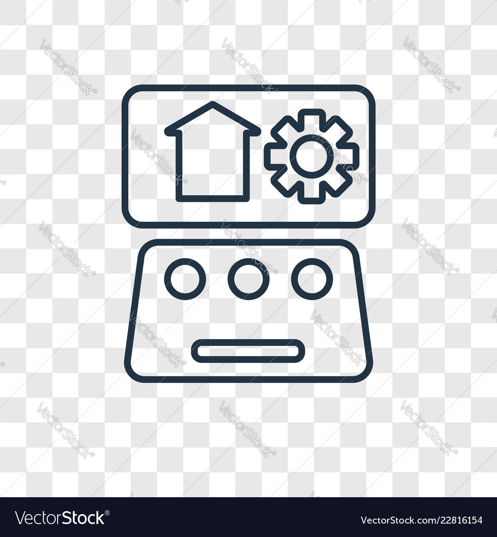 Automation concept linear icon isolated