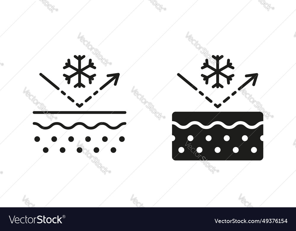 Barrierenhaut aus kühlem Piktogramm Schneeflocke