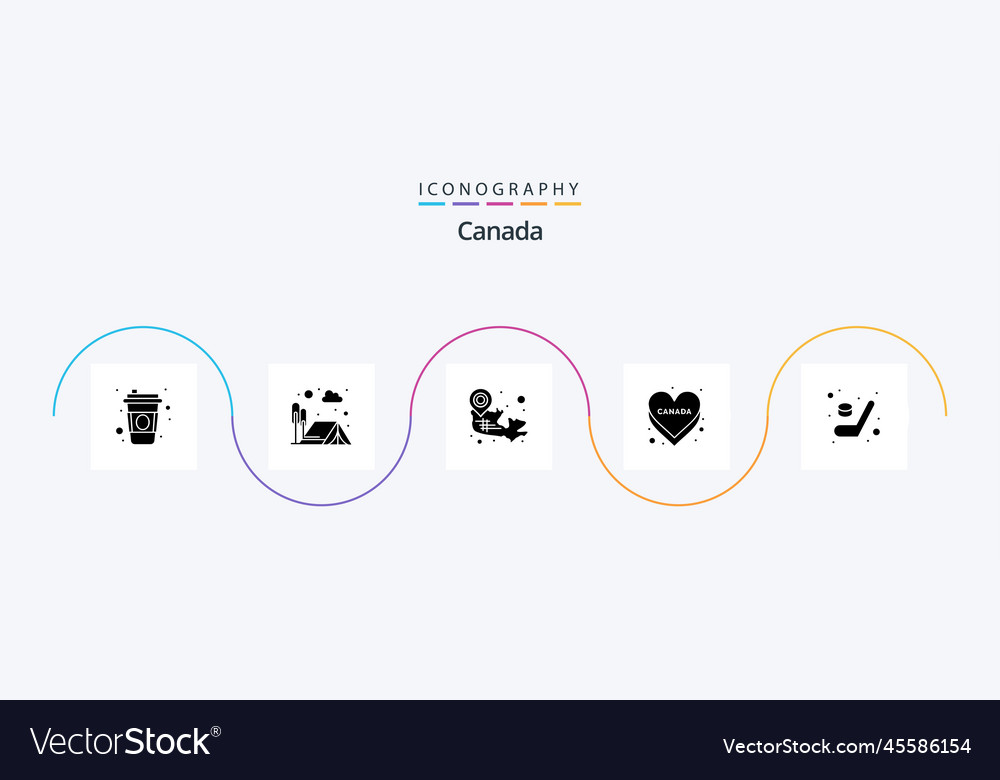 Kanada glyph 5 Icon Pack einschließlich Spiel Nation
