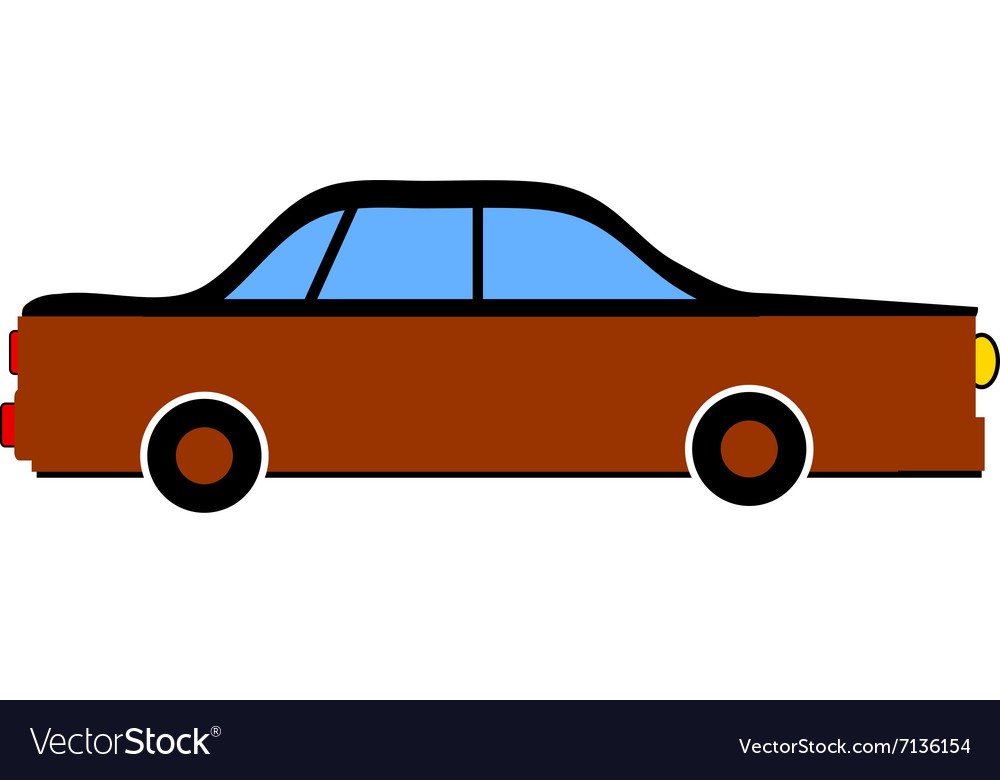 Car icon on white Royalty Free Vector Image - VectorStock