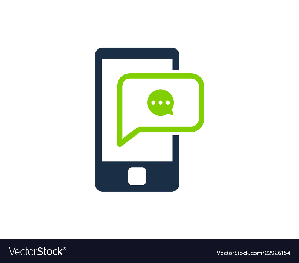 Chat social network logo icon design
