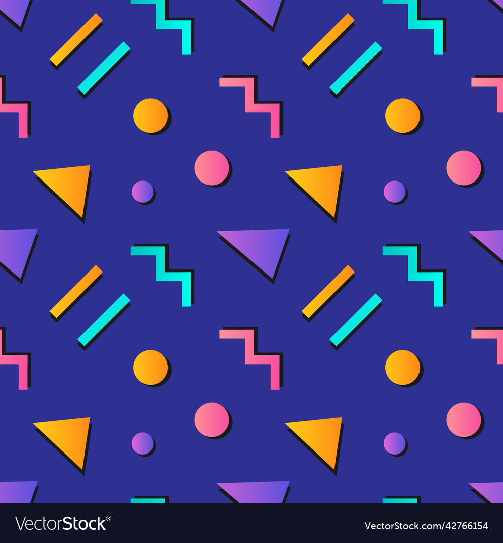 Gradient geometric shapes pattern background vector image Gradient geometric shapes pattern background