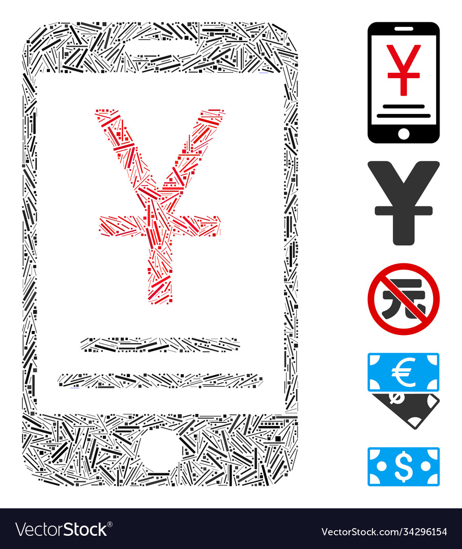 Hatch collage yuan mobile payment icon