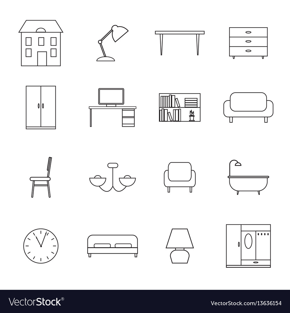 Home Dekor & Möbel Icons
