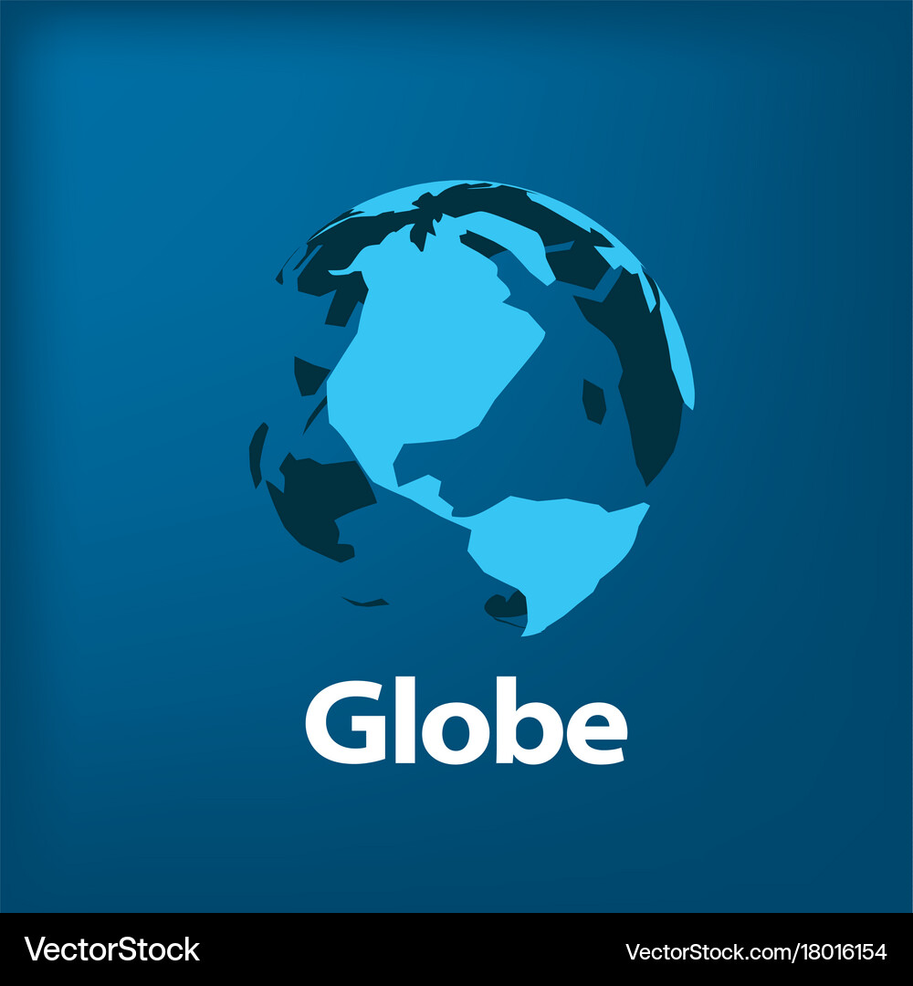 Logo globe Royalty Free Vector Image - VectorStock