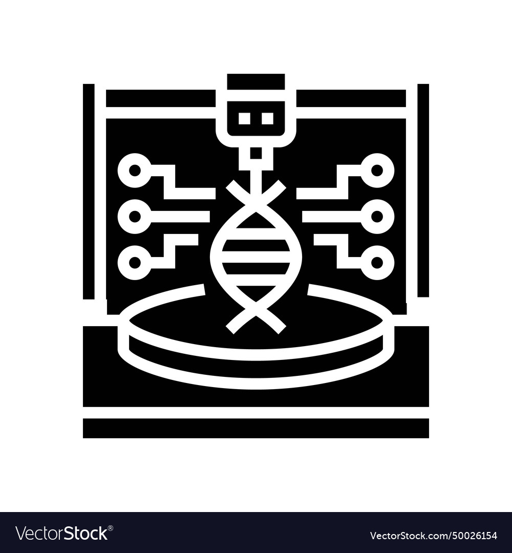 Synthetische Biologie Kryptogenetik Glyph-Ikone