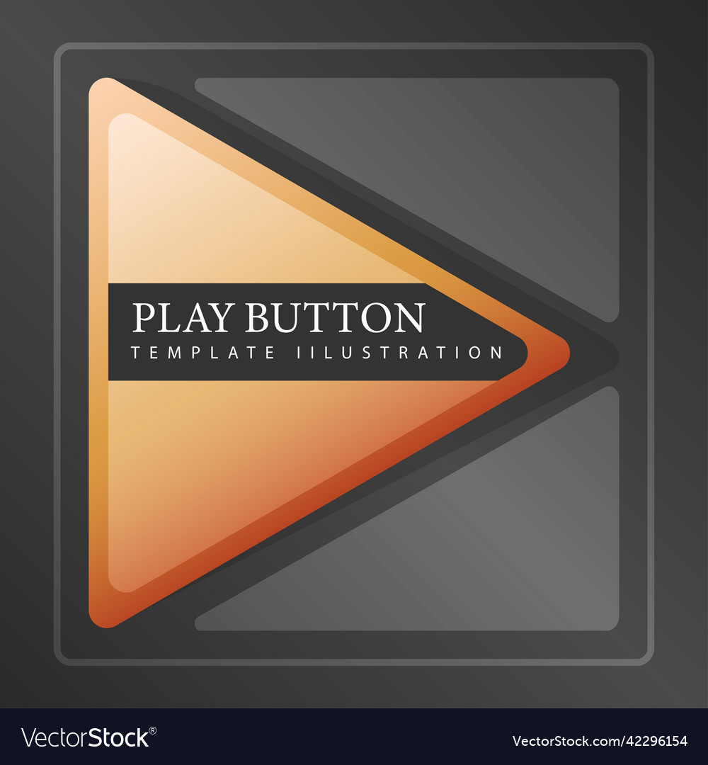 Template play button vector image Template play button