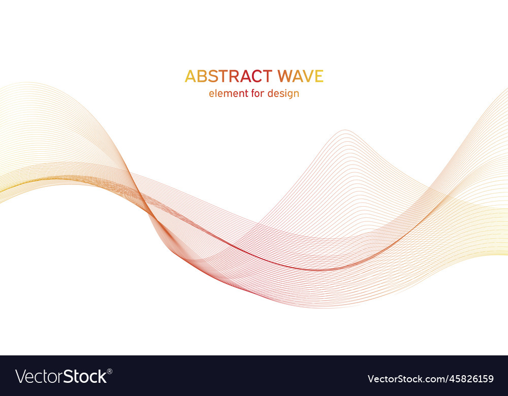 Abstract colorful wave element for design