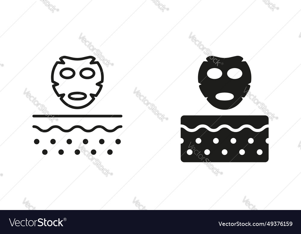 Beauty Spa Gesicht Maske dermatologie Hautpflege vector image Beauty Spa Gesicht Maske dermatologie Hautpflege