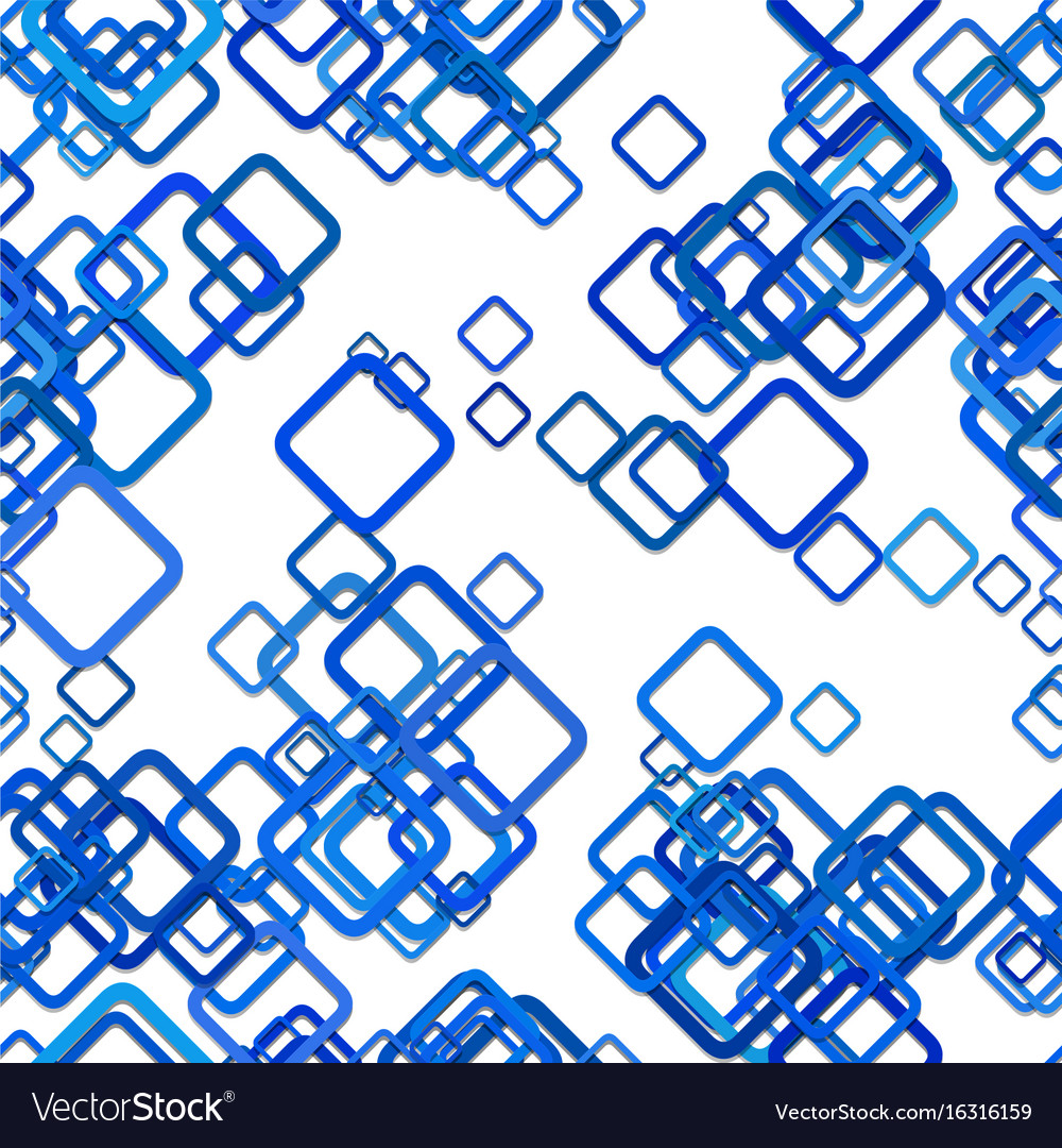 Blue seamless square pattern background - from