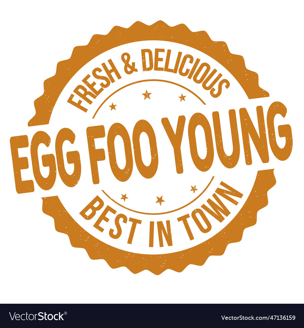 Egg foo junge Grunge Gummi Stempel vector image Egg foo junge Grunge Gummi Stempel