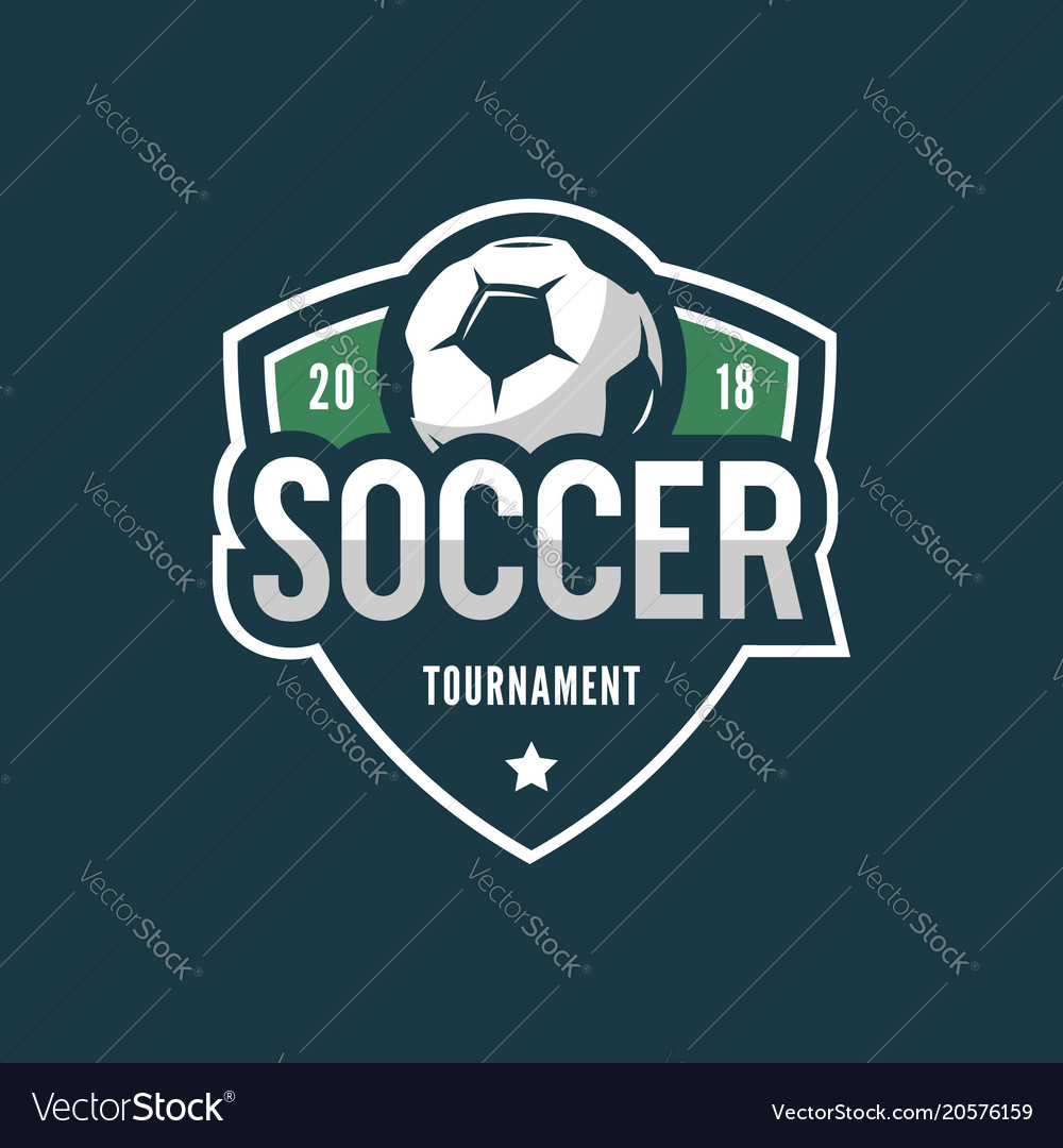 Football Soccer Logo Sport Emblem Royalty Free Vector Image