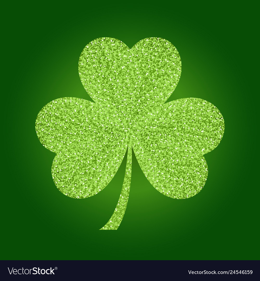 Golden shamrock Royalty Free Vector Image - VectorStock