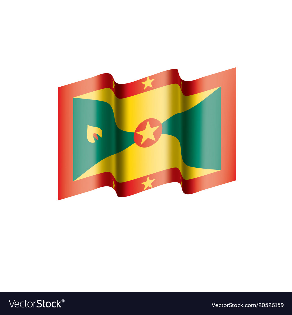 Grenada flag Royalty Free Vector Image - VectorStock