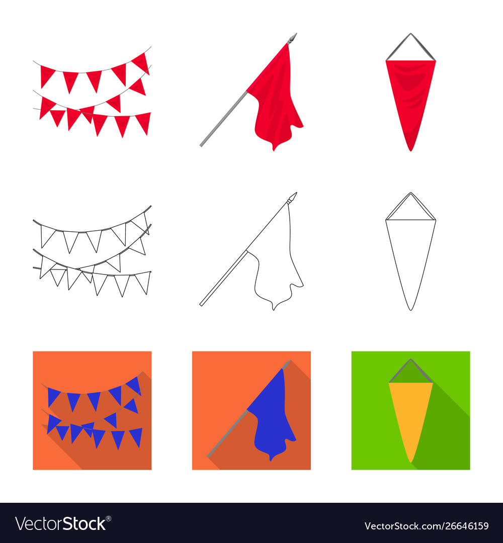 Isolated object texture and presentation symbol vector image Isolated object texture and presentation symbol