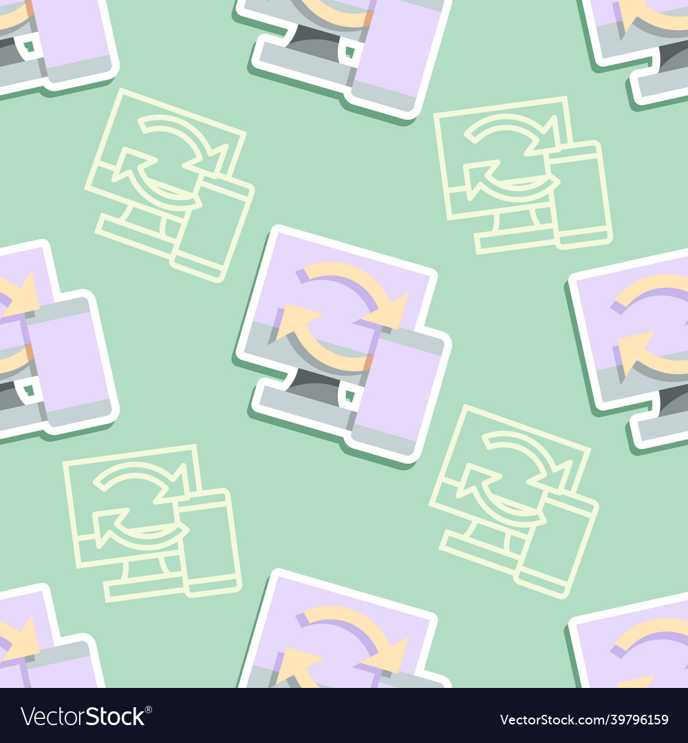 Seamless pattern synchronization icon