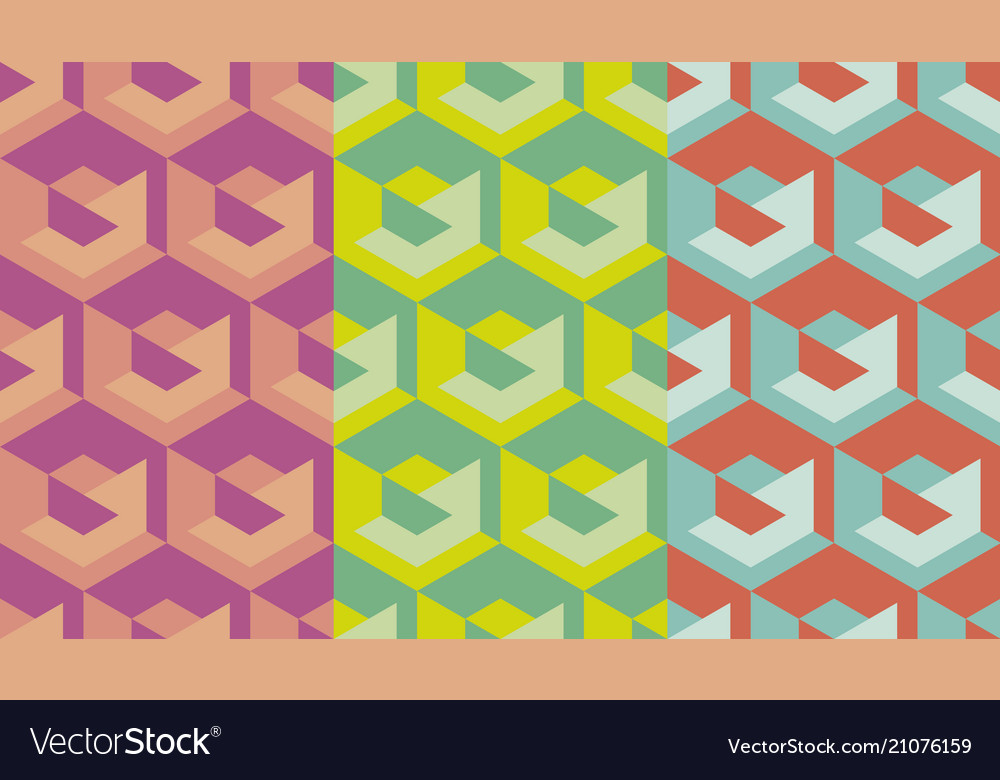 Simple geometry seamless pattern vector image Simple geometry seamless pattern