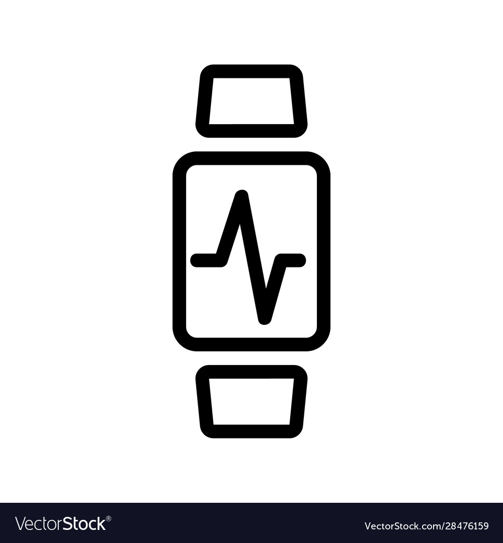 Smartwatch icon isolated contour symbol