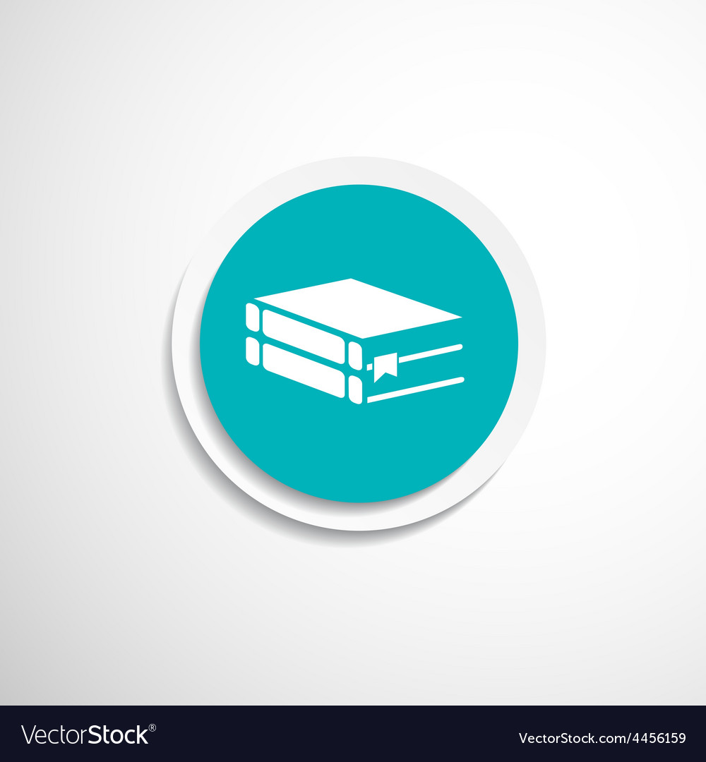 Web button flat design with shadow
