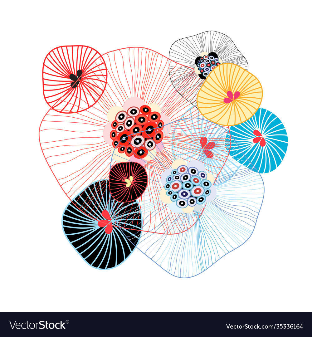 Abstract multicolored background with different vector image Abstract multicolored background with different