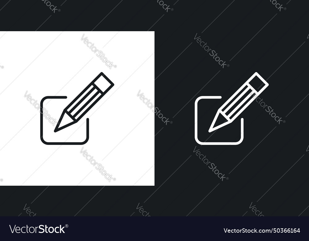 Edit icon set crayon pencil compose symbol