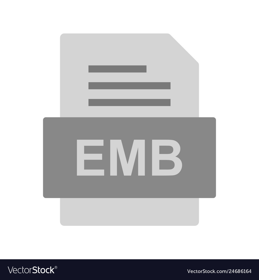 Emb file document icon