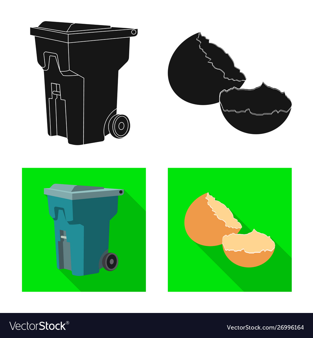 Isolated object refuse and junk symbol