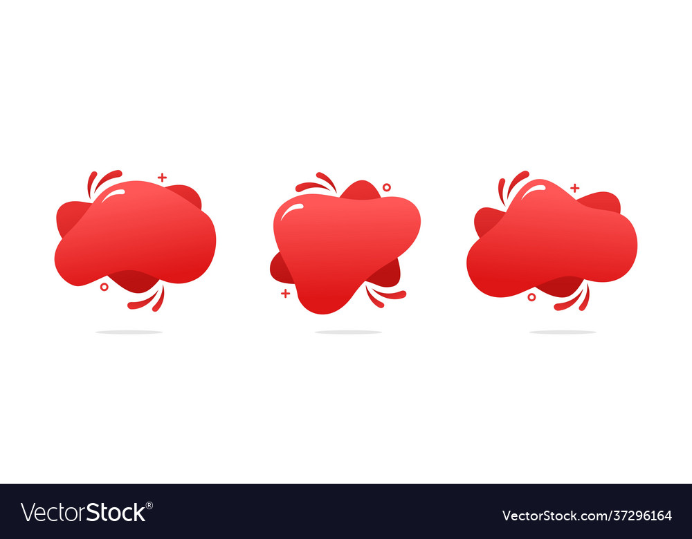 Red abstract liquid with gradient color vector image Red abstract liquid with gradient color