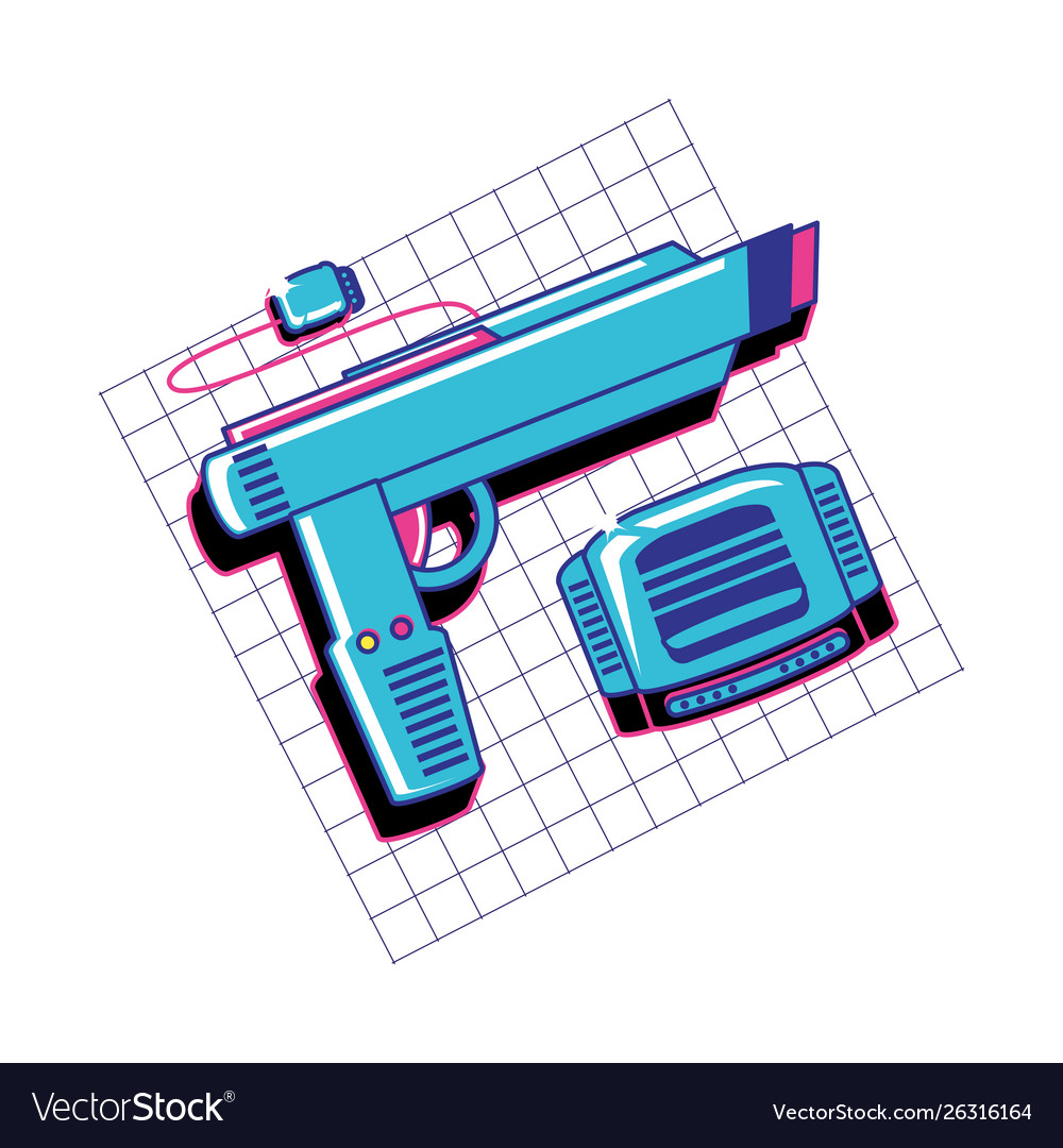 Retro Arcade Controller with Gun