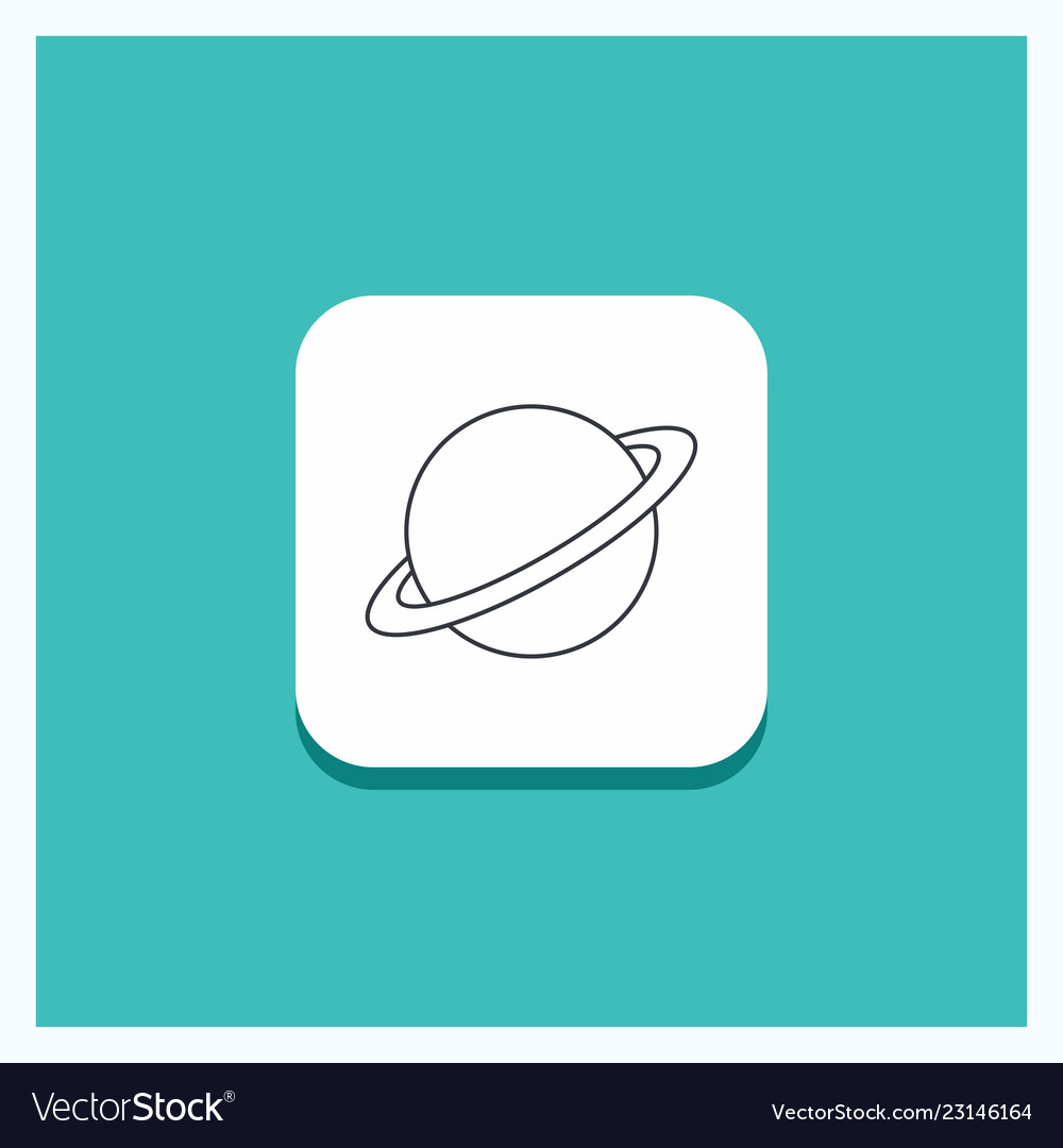 Round button for planet space moon flag mars line vector image Round button for planet space moon flag mars line