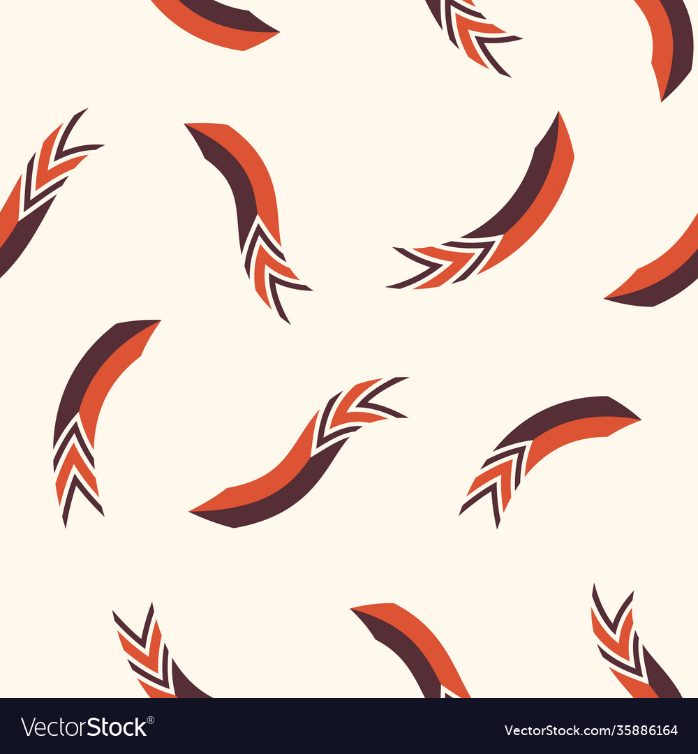 Seamless arrow pattern background vector image Seamless arrow pattern background