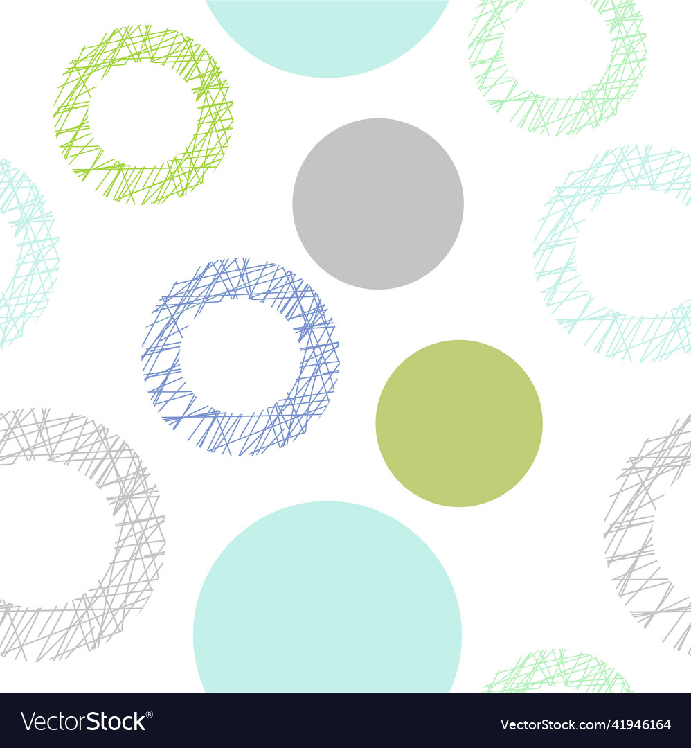 Seamless pattern whit abstract circles