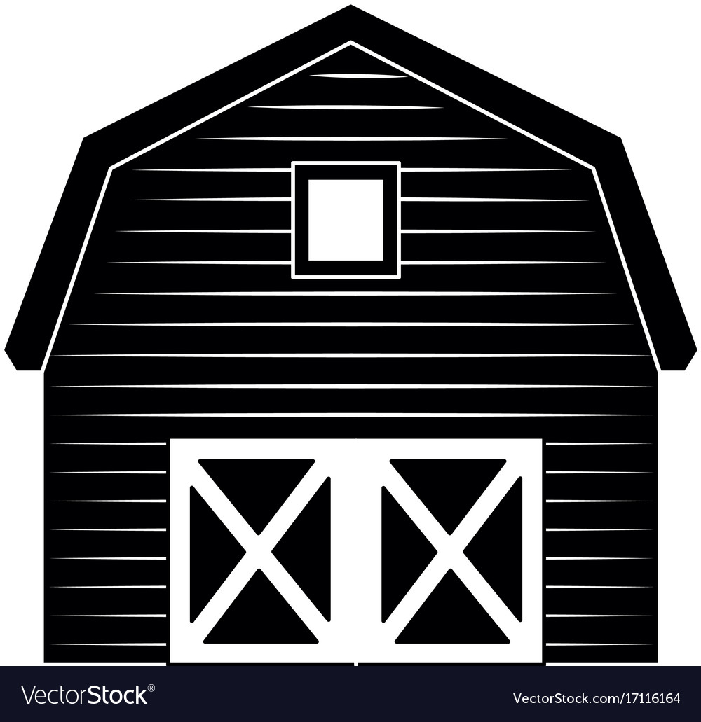 Stable building isolated icon