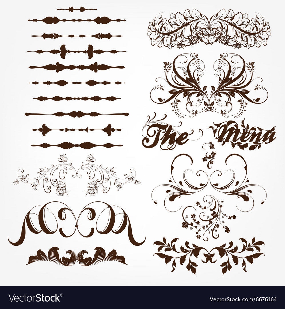 Vintage calligraphic design