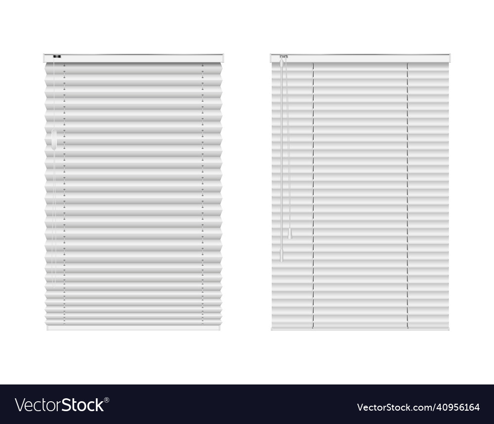 Window blinds closed curtains jalousie realistic