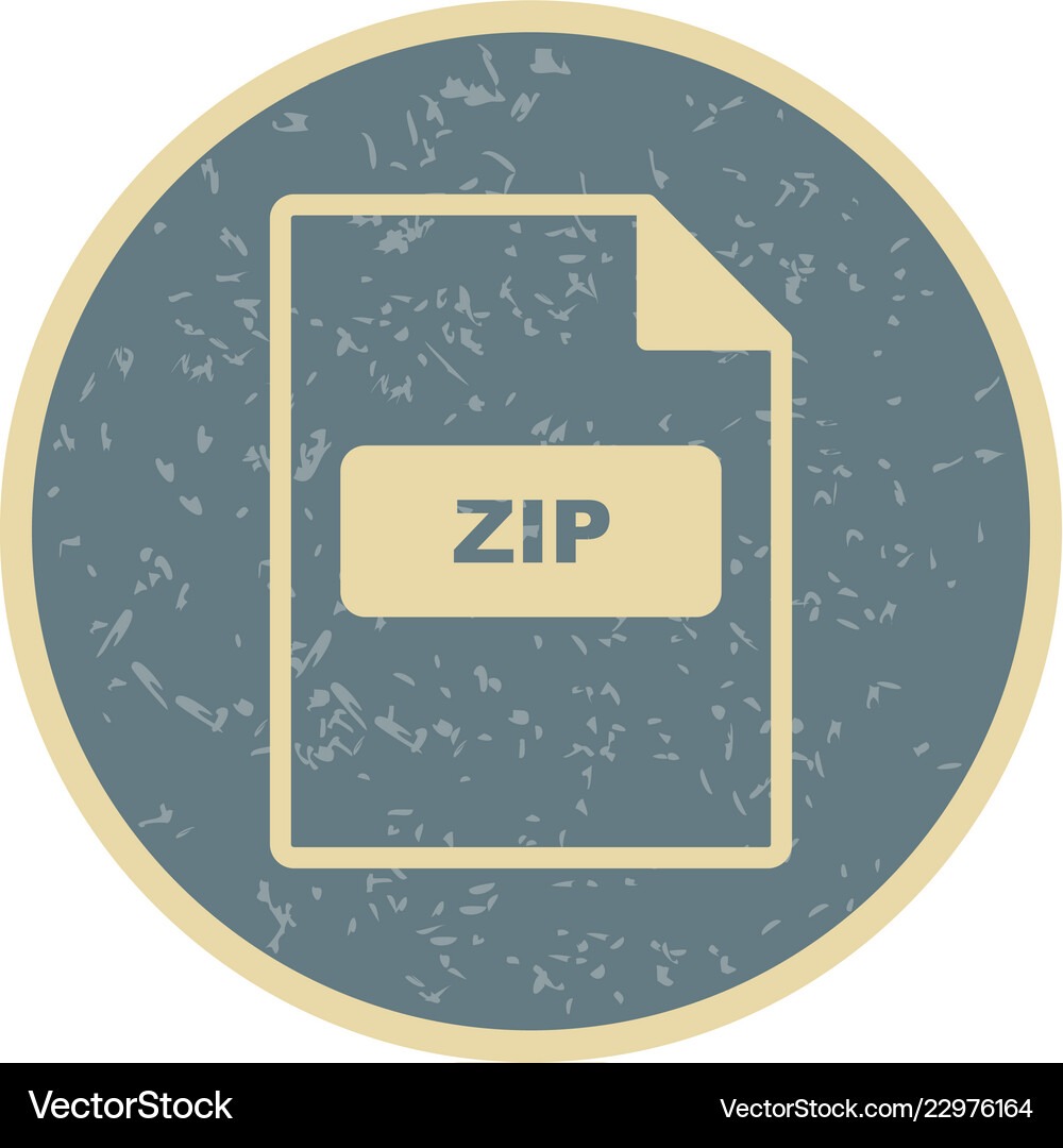 Zip icon Royalty Free Vector Image - VectorStock