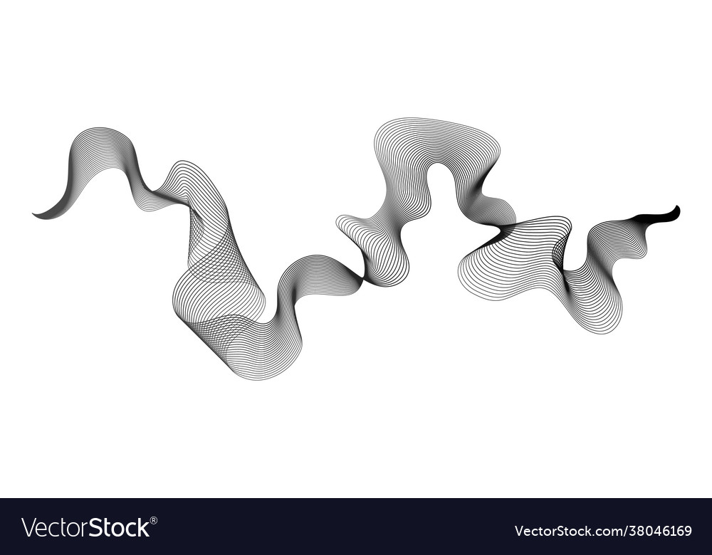 Abstract backdrop with wave gradient lines vector image Abstract backdrop with wave gradient lines