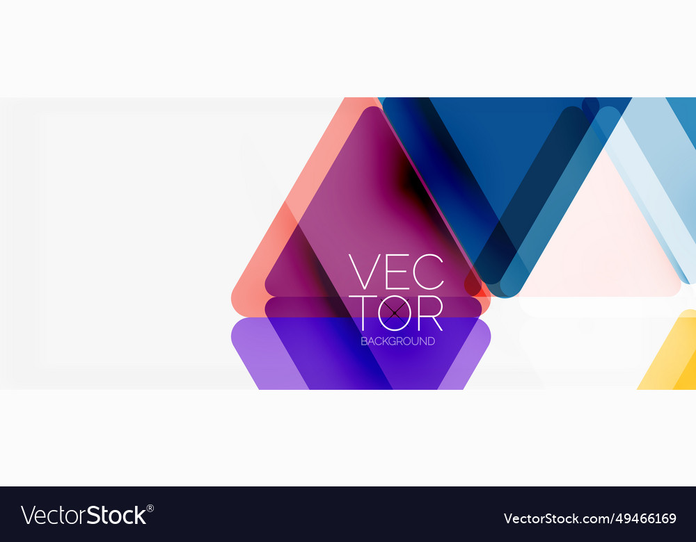 Abstract background color transparent triangles Vector Image Abstract background color transparent triangles