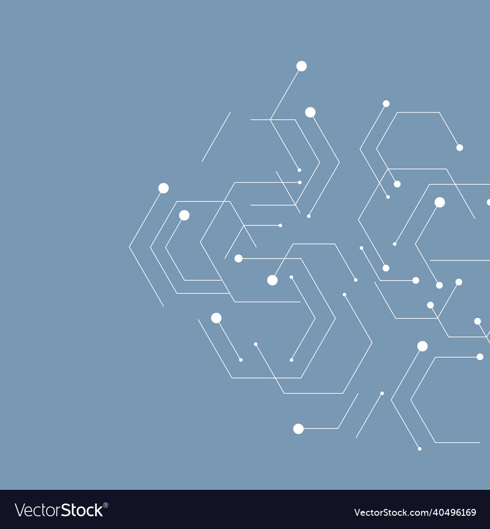 Abstract background with molecule structure vector image Abstract background with molecule structure