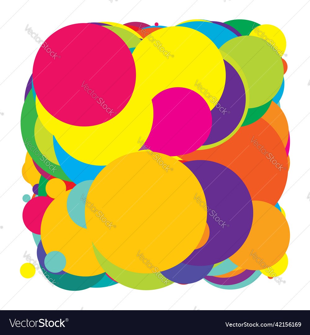 Abstract overlapping circles pattern
