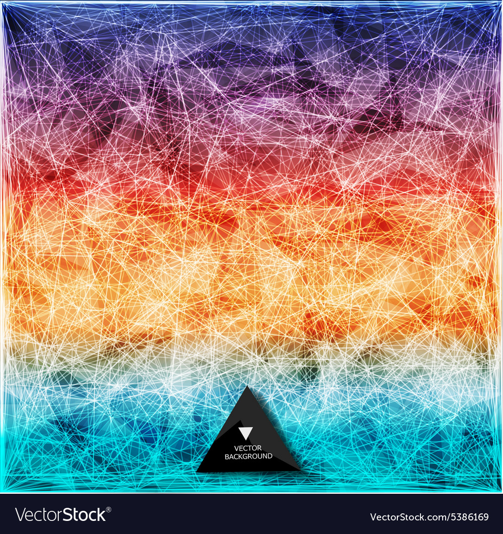 Abstract rainbow web background triangles