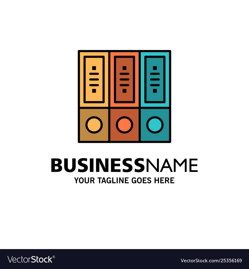 Files archive data database documents folders vector image Files archive data database documents folders