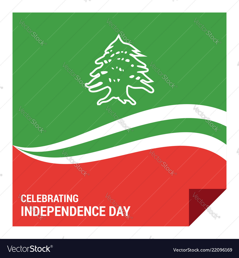 Lebanon independence day design