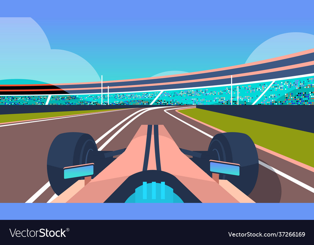 race cars driving road online platform video game level concept