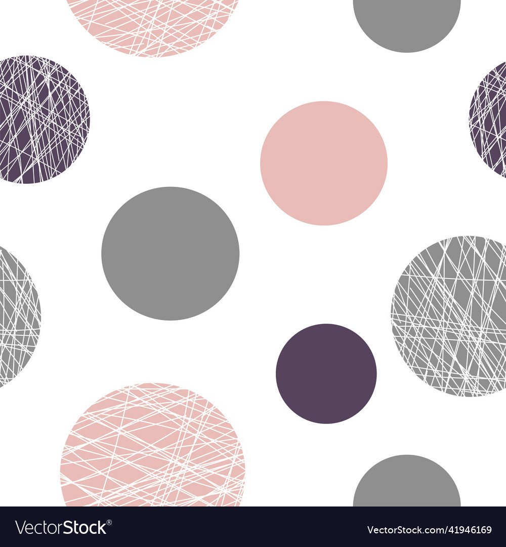 Seamless pattern whit abstract circles