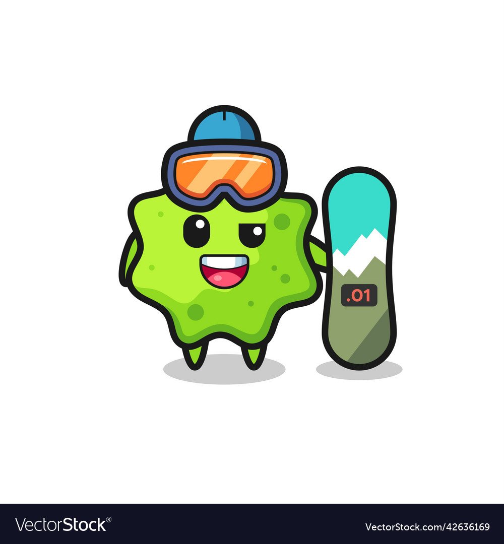 Splat character with snowboarding style