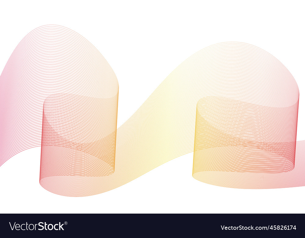 Abstract colorful wave element for design vector image Abstract colorful wave element for design