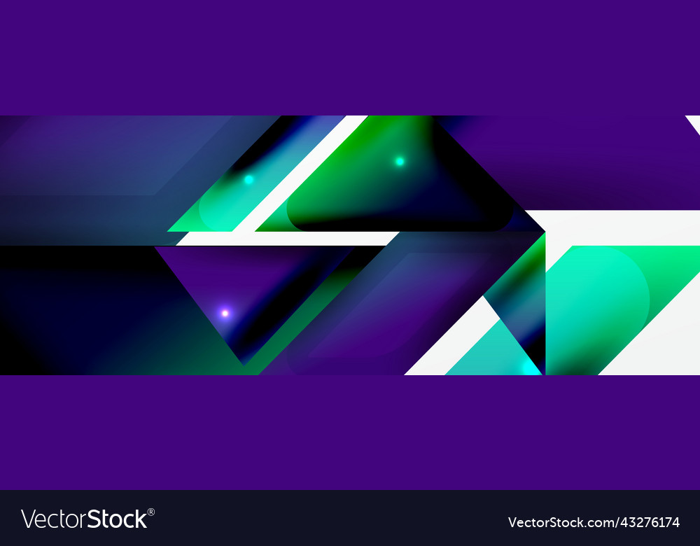Dynamic 3d geometric abstract background